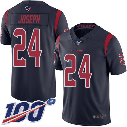 Houston Texans Limited Navy Blue Men Johnathan Joseph Jersey NFL Football 24 100th Season Rush Vapor Untouchable